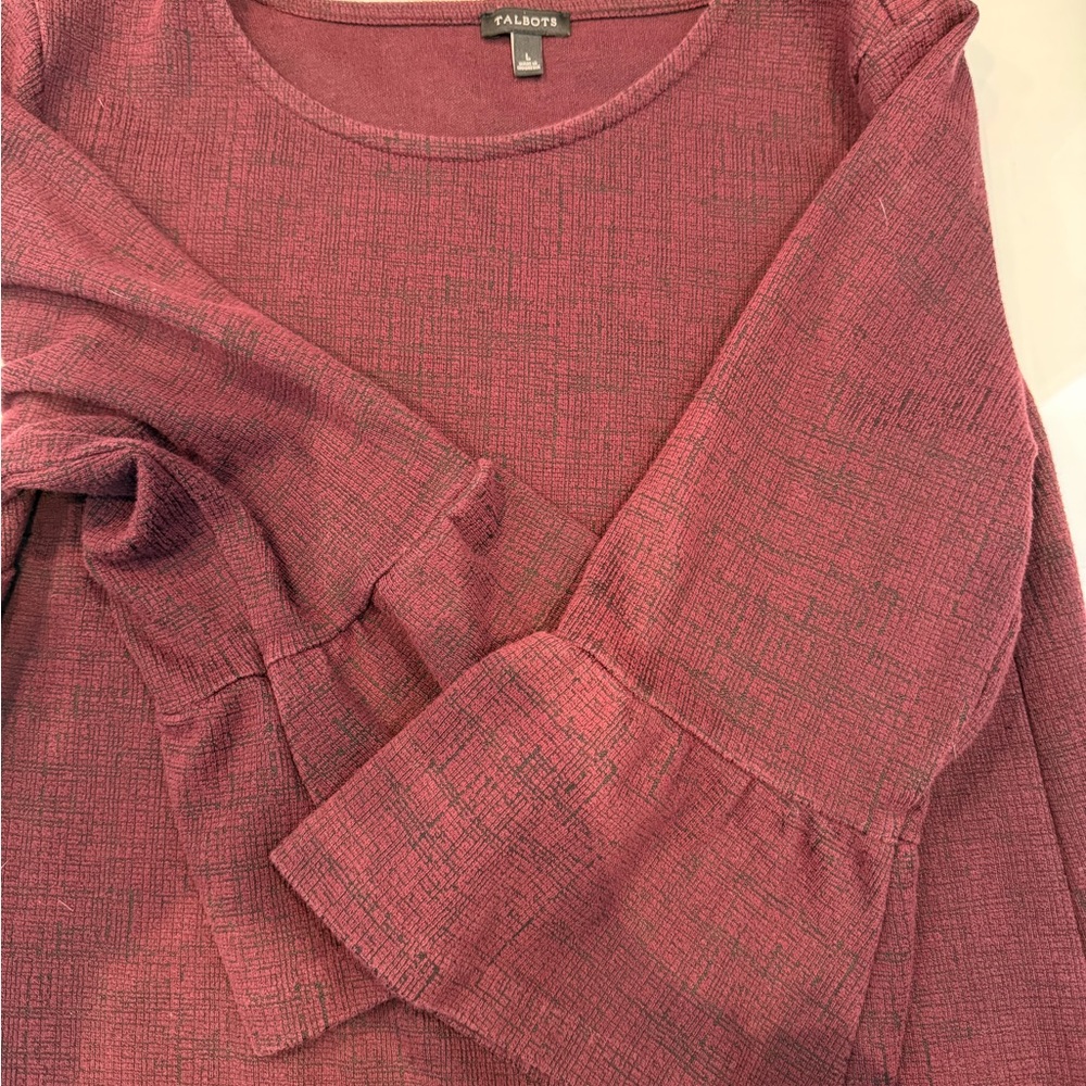 Talbots Women's Maroon Blouse